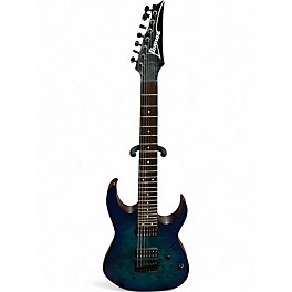 Used Ibanez RG7421 RG Series Blue Sapphire Solid Body Electric Guitar