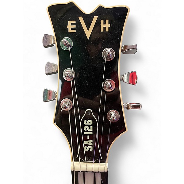 Used EVH SA126 Special Trans Purple Hollow Body Electric Guitar