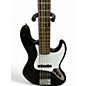 Used Squier Affinity Jazz Bass V 5 String Black With White Polka Dots Electric Bass Guitar