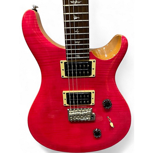 Used PRS CM4 SE Custom 24 Pink Solid Body Electric Guitar