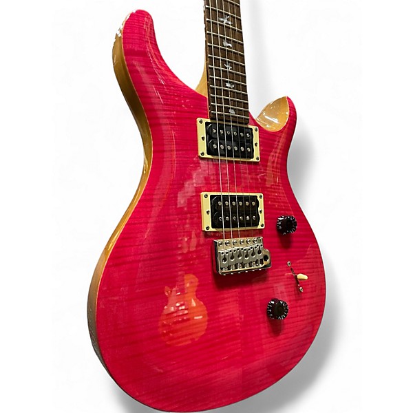 Used PRS CM4 SE Custom 24 Pink Solid Body Electric Guitar