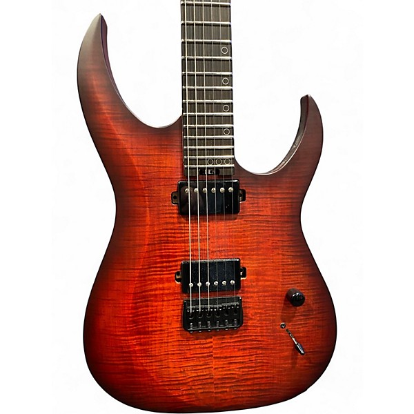 Used Schecter Guitar Research SUNSET EXTREME SCARLET BURST Solid Body Electric Guitar