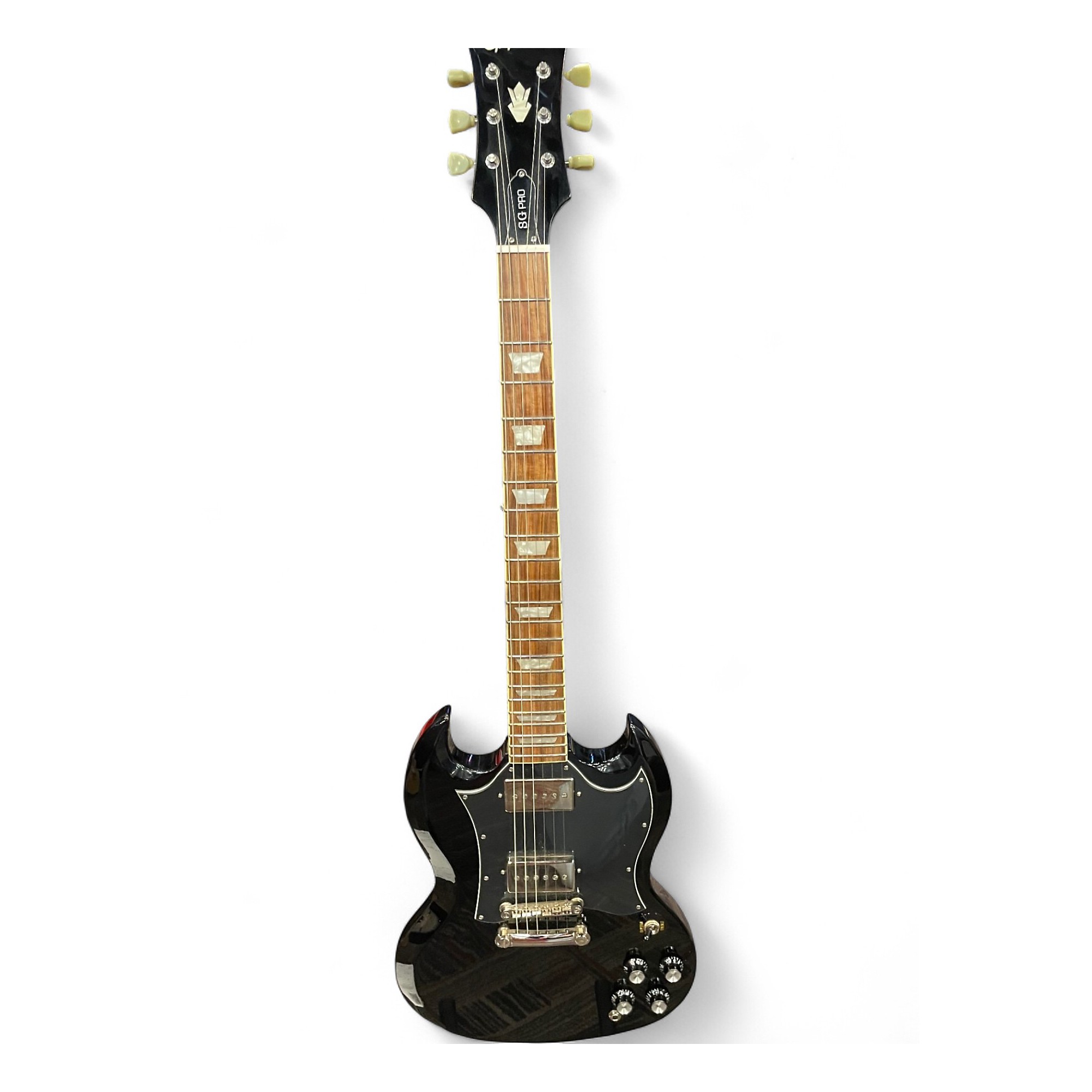 動画あり! Epiphone SG Pro ソリッドブラック整備済 Used Epiphone SG Pro Black Solid Body Electric Guitar Black
