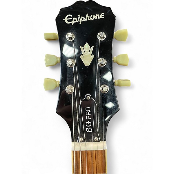 Used Epiphone SG Pro Black Solid Body Electric Guitar Black