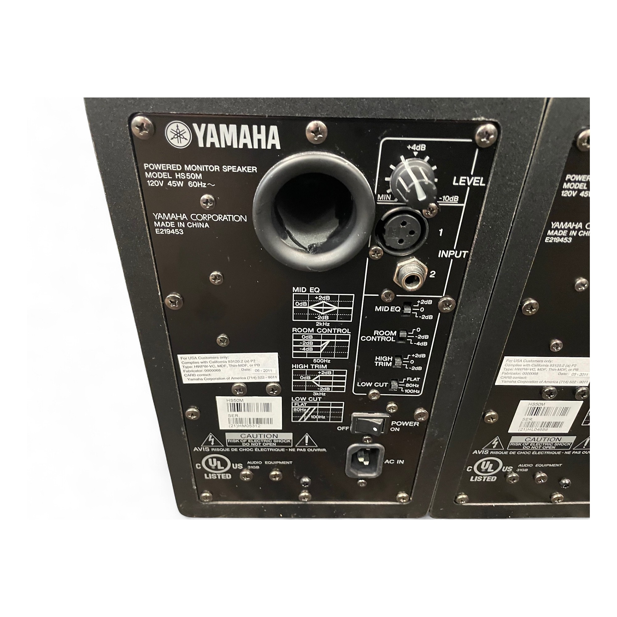 専用　YAMAHA HS50M Yamaha HS50M Desktop Stereo Pair Kit with XLR Cables and MoPADs