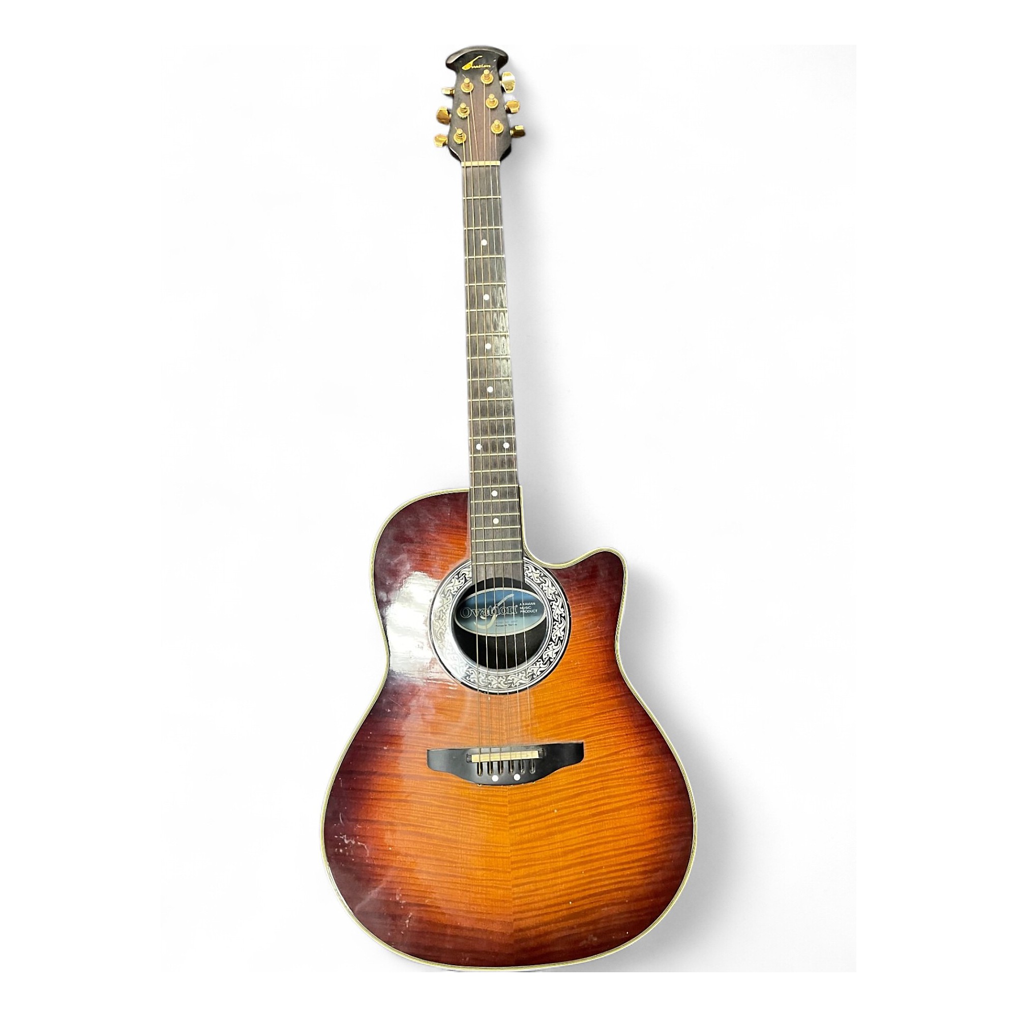 Used Ovation PINNACLE 386T Tiger Eye Acoustic Electric