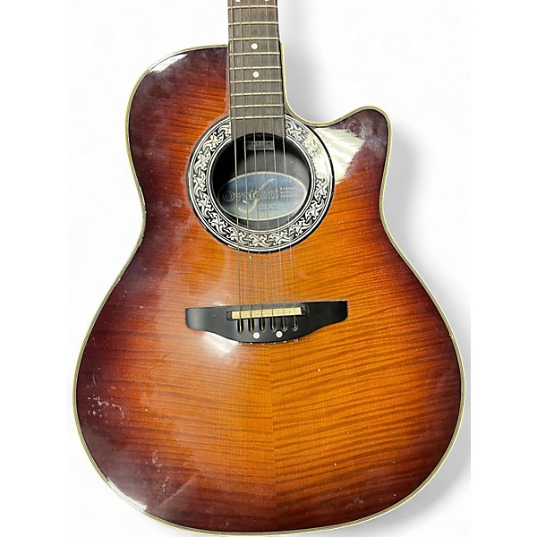 Used Ovation PINNACLE 386T Tiger Eye Acoustic Electric