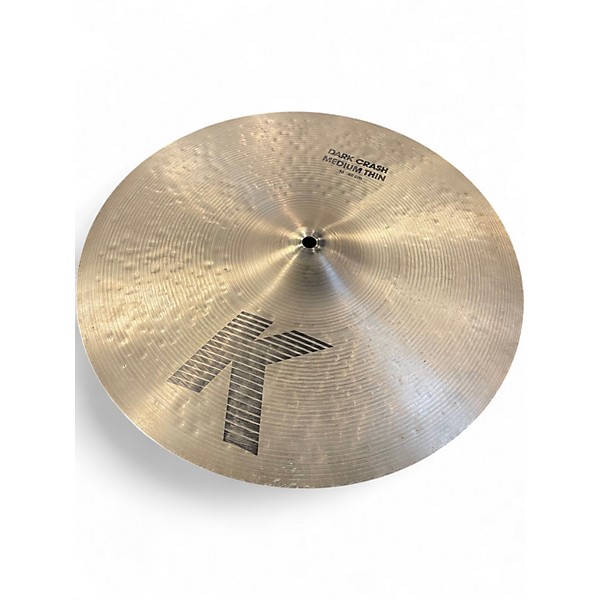 Used Zildjian 16in K Medium Dark Thin Crash Cymbal