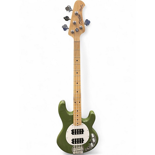Used Sterling by Music Man STINGRAY SUB SERIES HH OLIVE Electric Bass Guitar