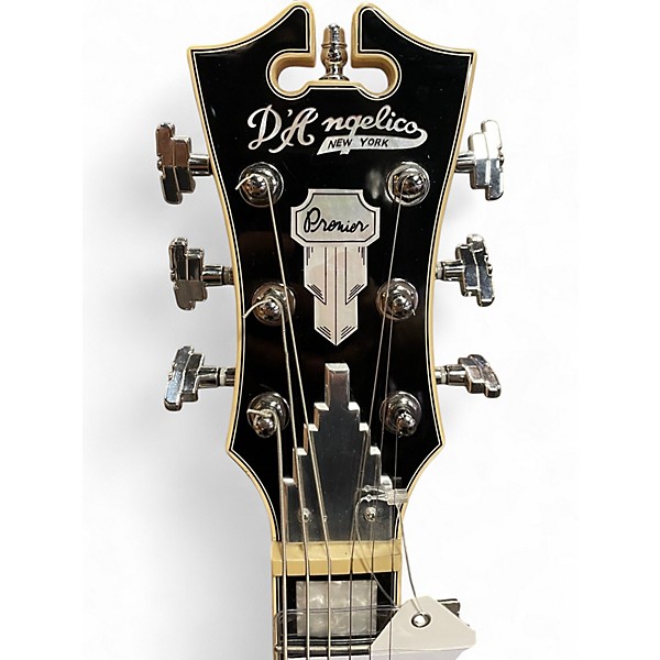 Used D'Angelico Premier Bedford white Solid Body Electric Guitar
