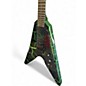 Used Dunable Guitars ASTEROID GREEN CRACK Solid Body Electric Guitar