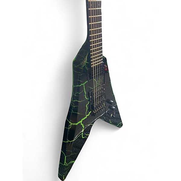 Used Dunable Guitars ASTEROID GREEN CRACK Solid Body Electric Guitar