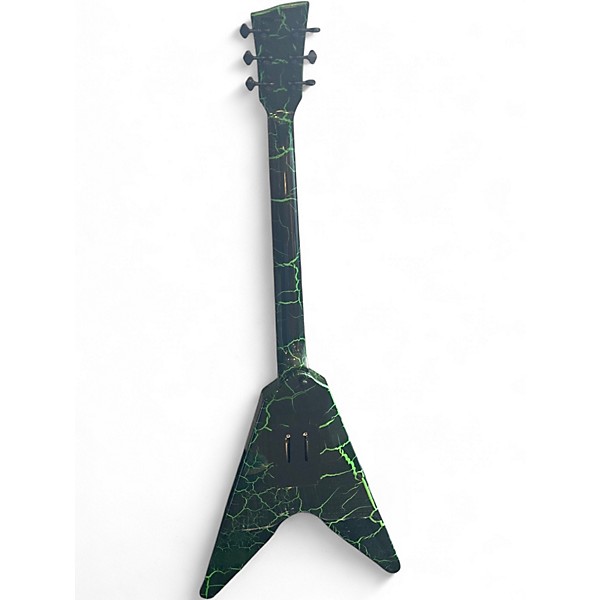 Used Dunable Guitars ASTEROID GREEN CRACK Solid Body Electric Guitar