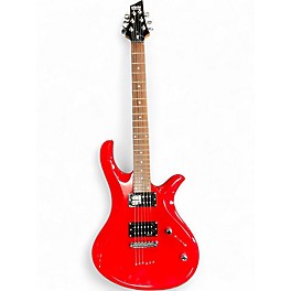 Used Schecter Guitar Research Riot 6 Red Solid Body Electric Guitar