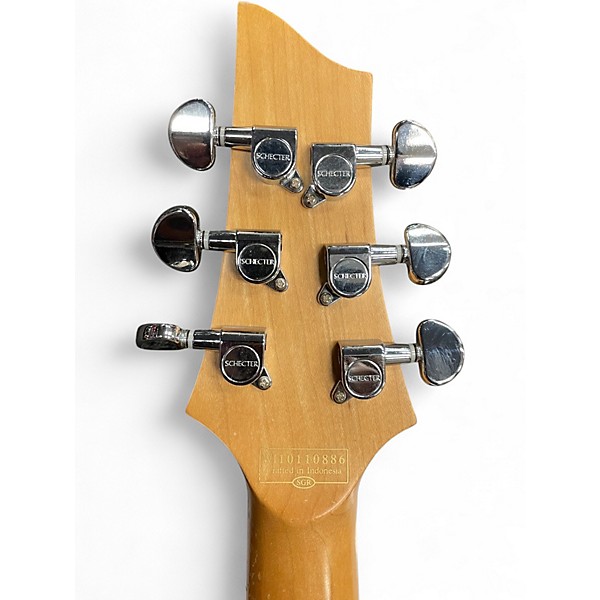 Used Schecter Guitar Research Riot 6 Red Solid Body Electric Guitar