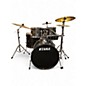 Used TAMA 5 Piece Imperialstar Complete Drum Set With MEINL HCS Cymbals Black Oak Drum Kit thumbnail
