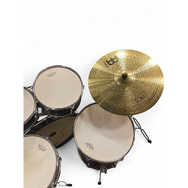 Used TAMA 5 Piece Imperialstar Complete Drum Set With MEINL HCS Cymbals Black Oak Drum Kit