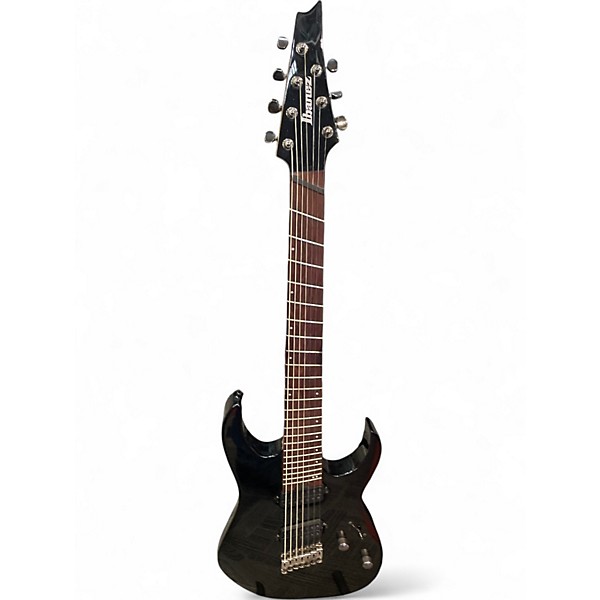Used Ibanez RGMS8 Black Solid Body Electric Guitar