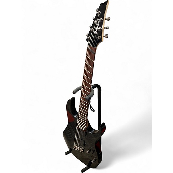 Used Ibanez RGMS8 Black Solid Body Electric Guitar