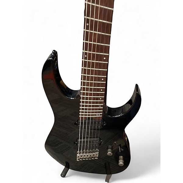 Used Ibanez RGMS8 Black Solid Body Electric Guitar