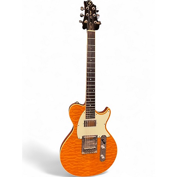 Used Greg Bennett Design by Samick Avion AV4 Quilted Maple Solid Body Electric Guitar