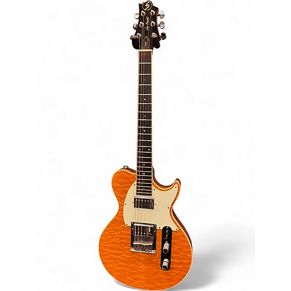 Used Greg Bennett Design by Samick Avion AV4 Quilted Maple Solid Body Electric Guitar