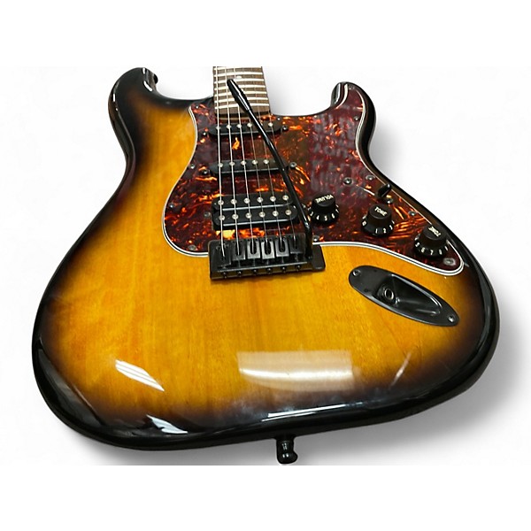 Used Squier Bullet Stratocaster 2 Tone Sunburst Solid Body Electric Guitar