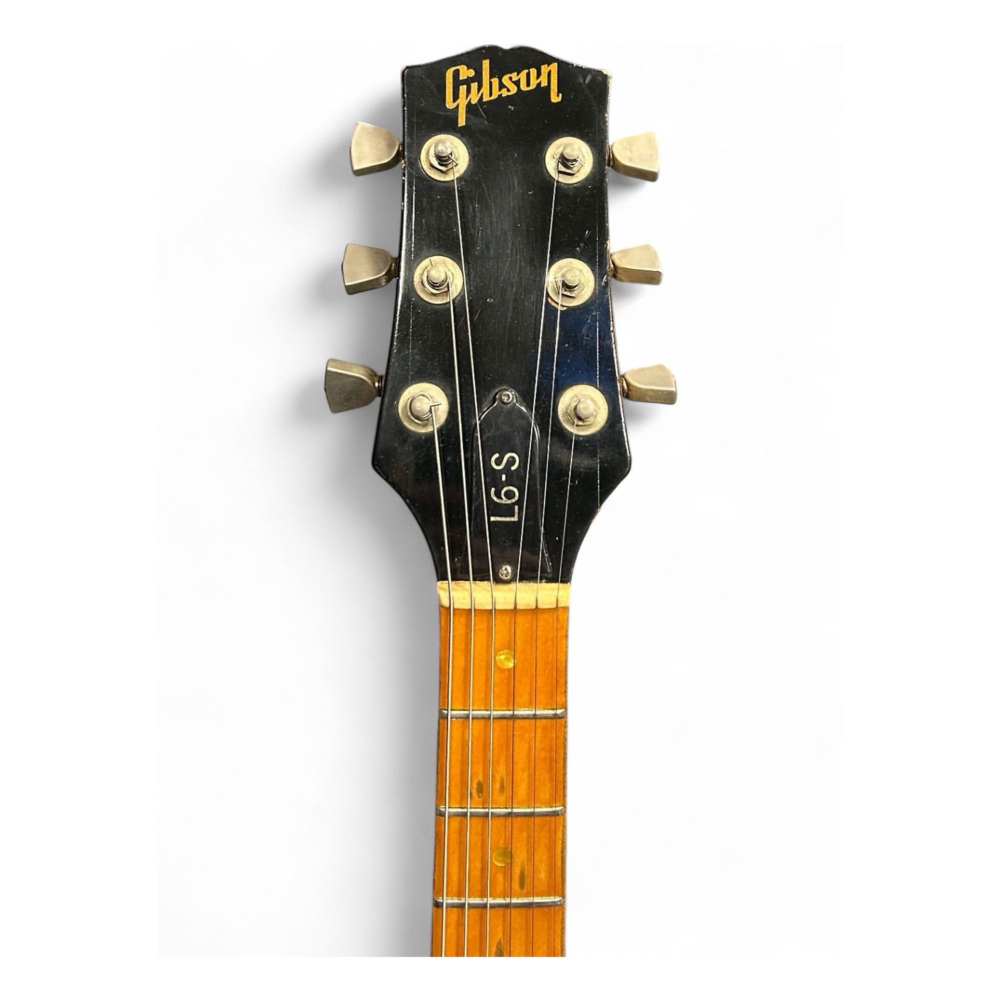 Vintage 1974 Gibson L6S Natural Solid Body Electric Guitar