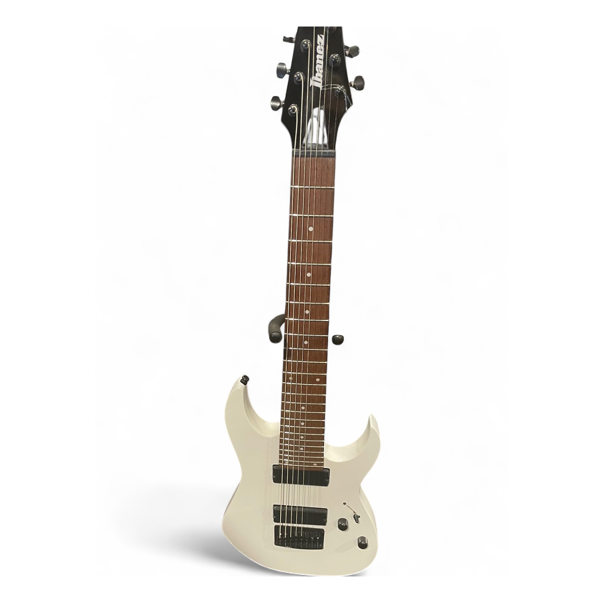 Used Ibanez RG8 8 String Arctic White Solid Body Electric