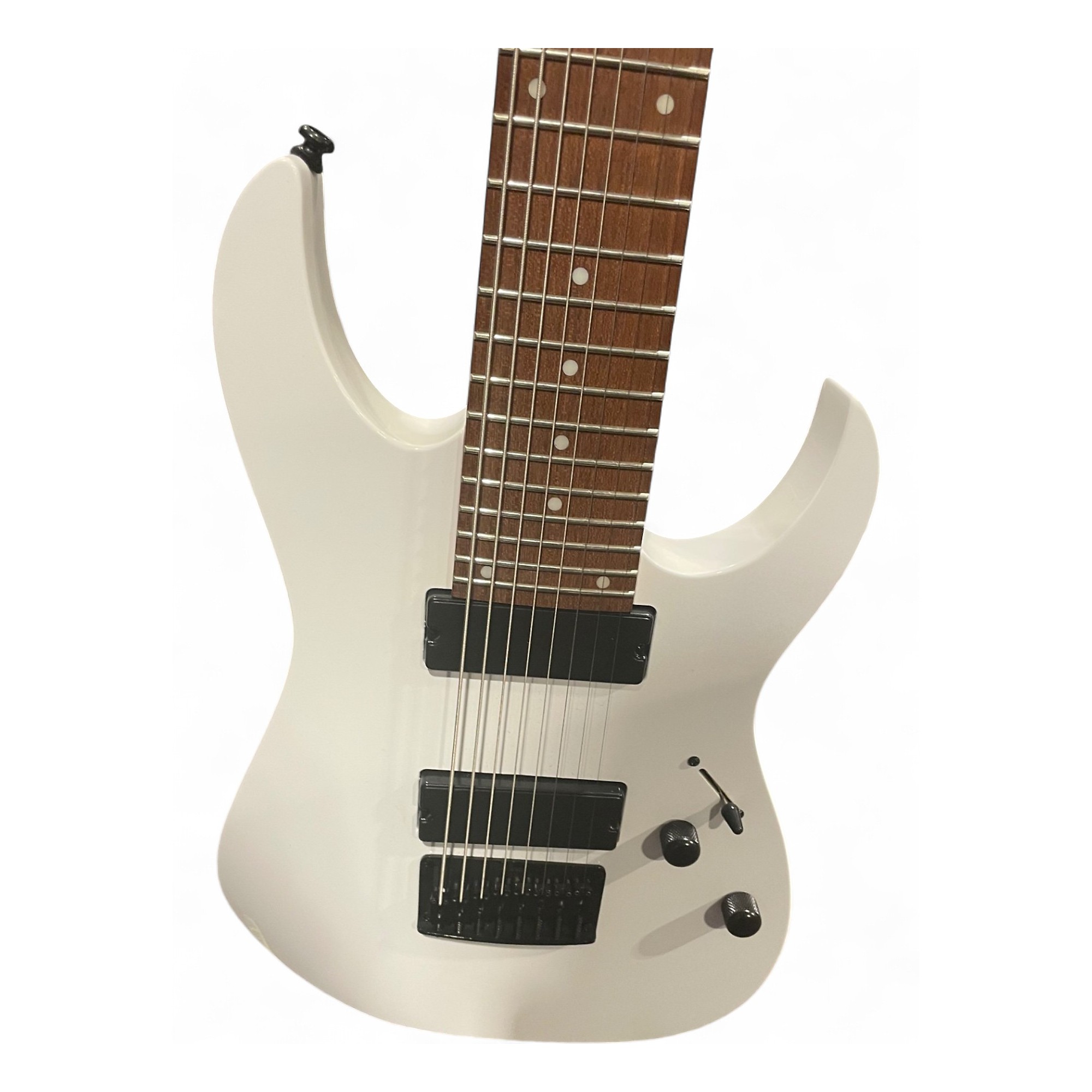 Used Ibanez RG8 8 String Arctic White Solid Body Electric