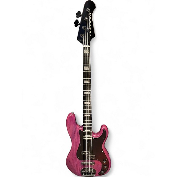 Used Lakland 44-64 Skyline Series GZ Trans Purple Electric Bass Guitar