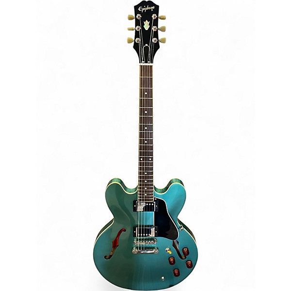 Used Epiphone ES335 Inverness Green Hollow Body Electric Guitar