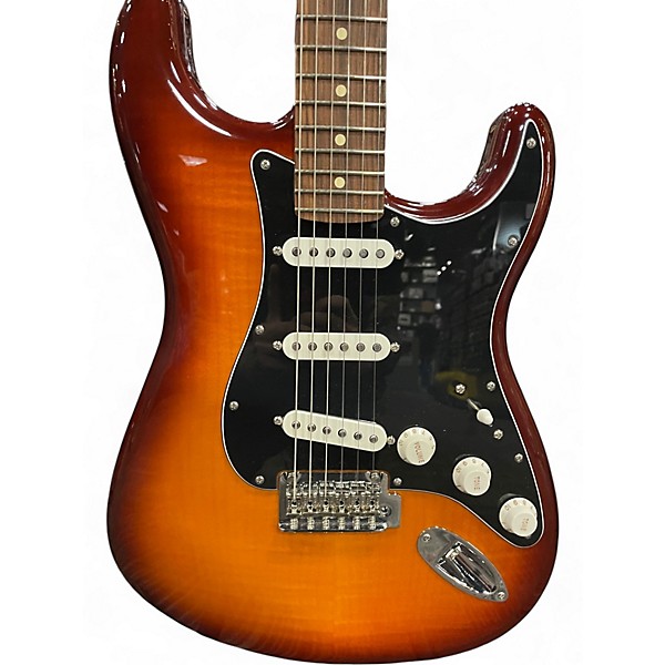 Used Fender Player Plus Stratocaster Caramel Burst Solid Body Electric Guitar