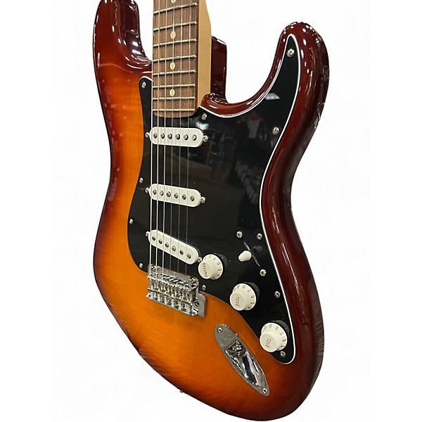 Used Fender Player Plus Stratocaster Caramel Burst Solid Body Electric Guitar