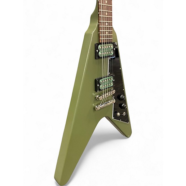 Used Gibson Flying V Tribute Olive Drab Solid Body Electric Guitar