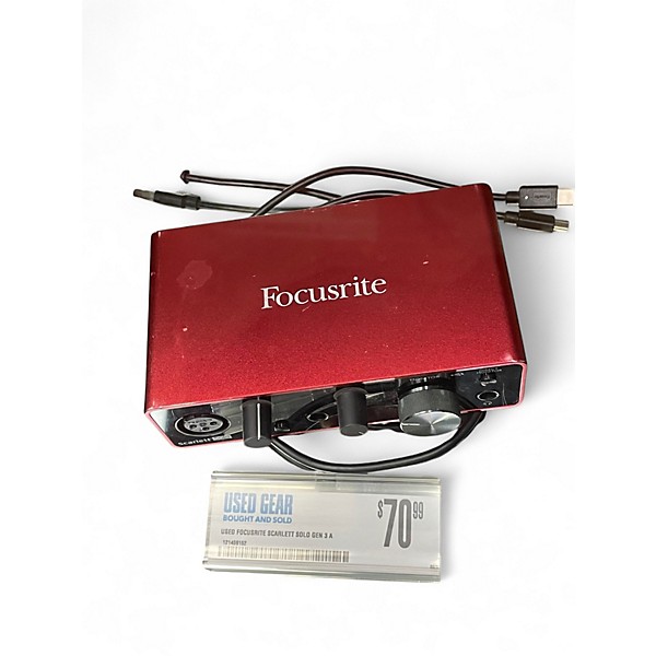 Used Focusrite Scarlett Solo Gen 3 Audio Interface
