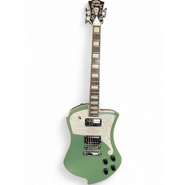 Used D'Angelico DELUXE Ludlow OFFSET HH WITH STOPTAIL GREEN Solid Body Electric Guitar