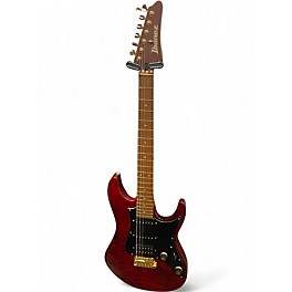 Used Ibanez SLM10 Red to Black Fade Solid Body Electric Guitar