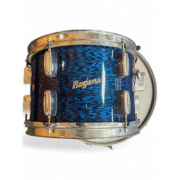 Vintage 1960s Rogers 3 Piece Holiday Blue Onyx Drum Kit