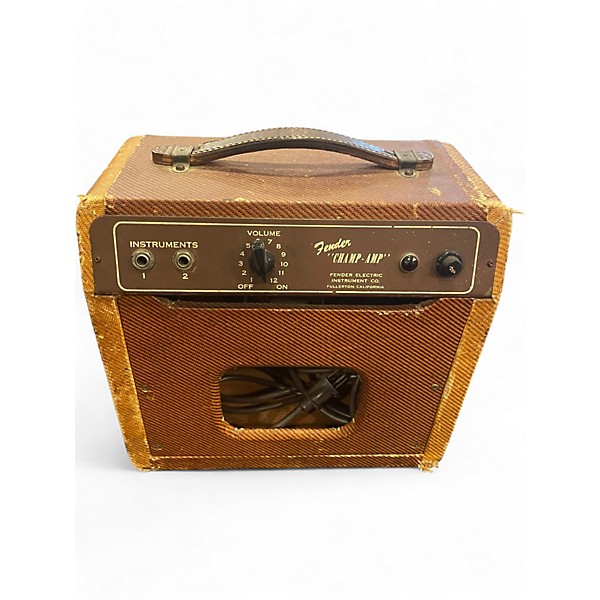 Vintage 1955 Fender Champ Amp 5D1 Tube Guitar Combo Amp