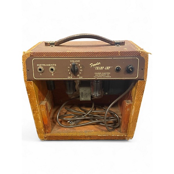 Vintage 1955 Fender Champ Amp 5D1 Tube Guitar Combo Amp