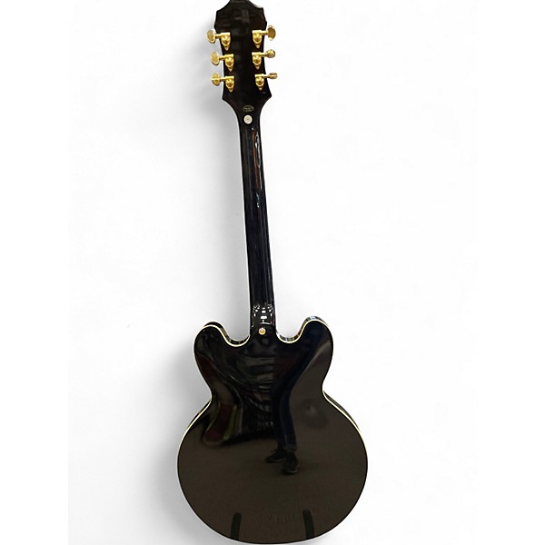 Used 2022 Epiphone Sheraton II PRO Black and Gold Hollow Body Electric Guitar