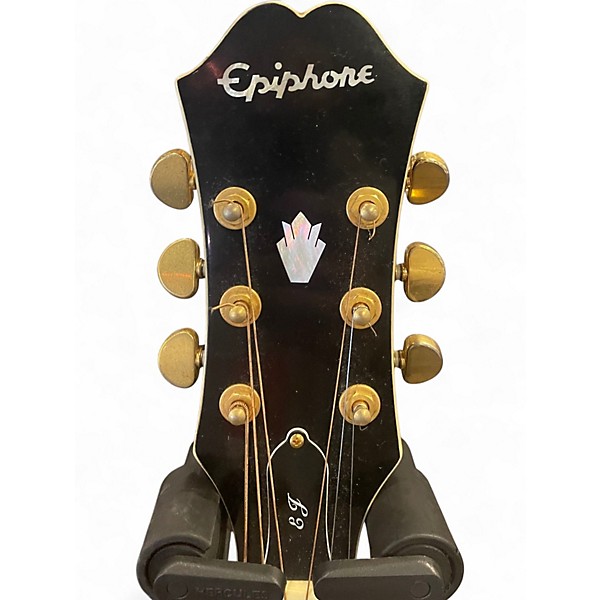Used Epiphone EJ200CE Black Acoustic Electric Guitar