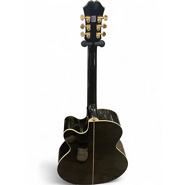 Used Epiphone EJ200CE Black Acoustic Electric Guitar