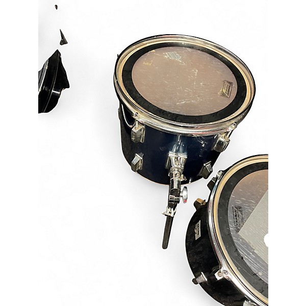 Used Aquarian 4 Piece PERCUSSION PLUS Black Drum Kit