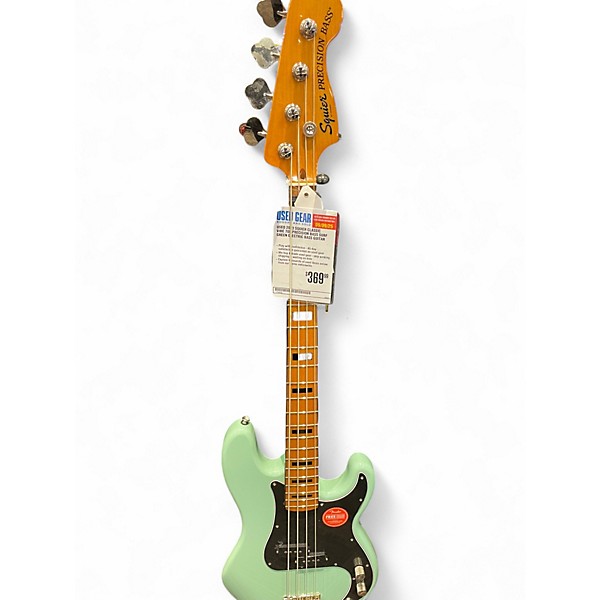 Used 2023 Squier Classic Vibe 70s Precision Bass Surf Green Electric Bass Guitar