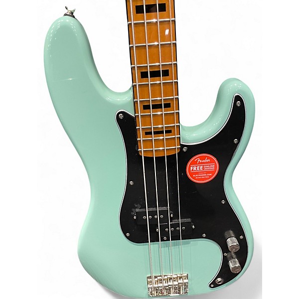 Used 2023 Squier Classic Vibe 70s Precision Bass Surf Green Electric Bass Guitar