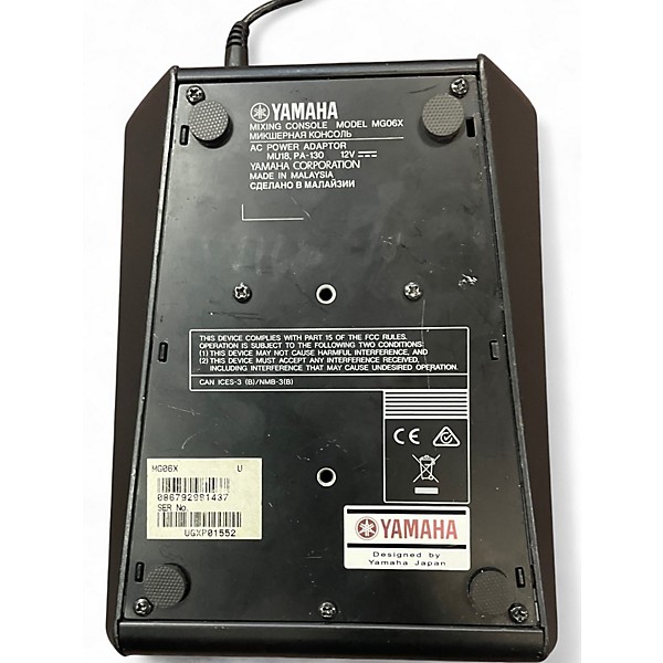 Used Yamaha MG06X Unpowered Mixer