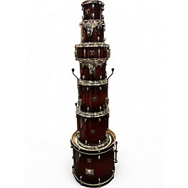 Used Gretsch Drums 7 Piece Catalina Maple Red Drum Kit