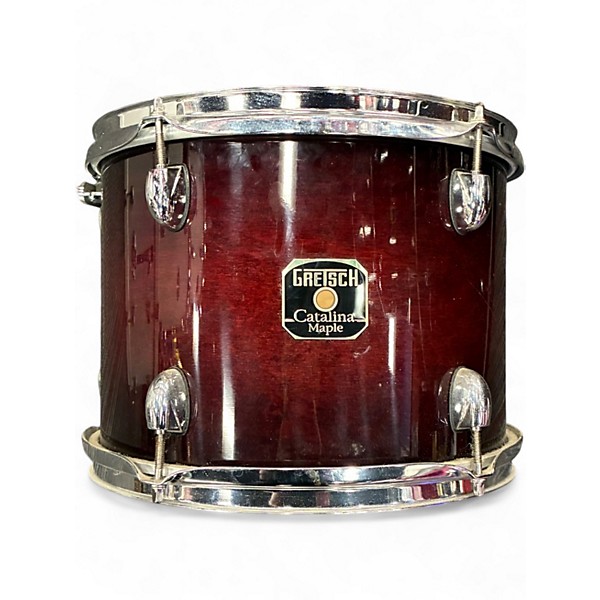 Used Gretsch Drums 7 Piece Catalina Maple Red Drum Kit